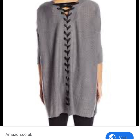 Democracy short sleeve gray sweater - Picture 2 of 5